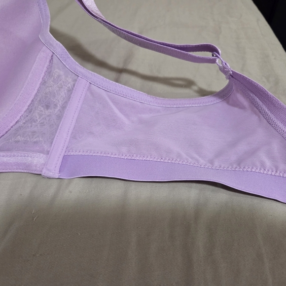 Déesse Collection Lavender Underwire T-Shirt Bra - Size 38DD - Picture 8 of 11